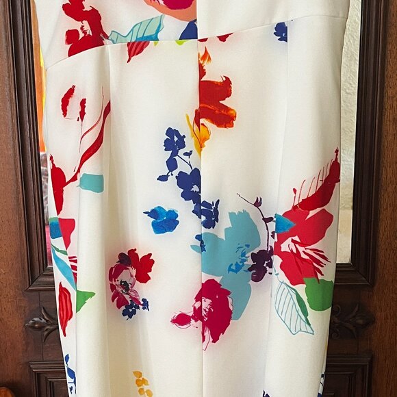 NWT BLACK HALO SEDORA WATERCOLOR FLORAL COCKTAIL DRESS-SIZE 10 - Picture 4 of 8